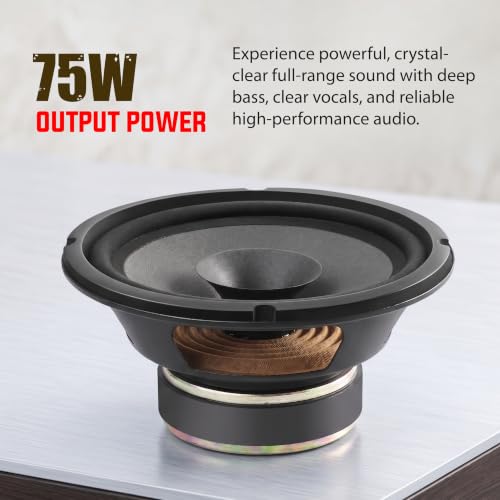Image of TOYOTONE 6-Inch Full Range Speaker | 75W Power | 8 Ohm Impedance | Dual Cone Design | Copper Voice Coil | 90x17mm Magnet | Ideal for Home Audio, DIY & Speaker Projects.