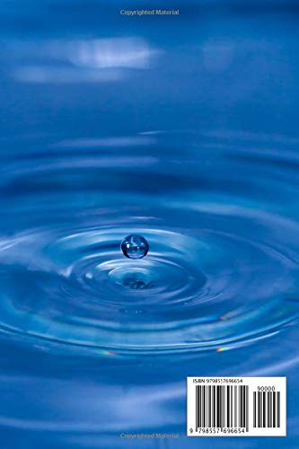 Notebook: Water Drop Ripples Theme Cover Journal Cahier: 6 x 9 120 Lined Pages Notebook for Notes Ideas, Observations, Sketches - Image 2