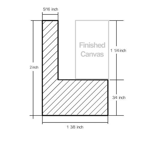 Image of Canvas Floater Frame for Finished Canvas Art, 1.25 inch Deep Floating Shadow Gap Design, Floating Frame for Canvas Art, Modern Gallery Style Wall Decor, Hardware Included (Light Brown, 20x30)