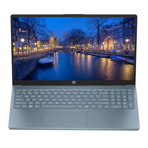 HP Portable 15'' HD Micro-Edge IPS Laptop, Intel Pentium Processor Up to 3.68GHz, 4GB DDR4, 128GB SSD, HDMI, Webcam, Ultra-Fast 6th Gen WiFi, Windows 11 OS, Dale Blue, Renewed
