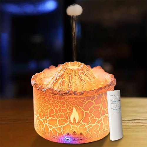 Difusor aromático eléctrico Volcano con luces LED coloridas