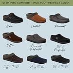 Dearfoams Mens Indoor/Outdoor Breathable Memory Foam Brendan Clog House Shoe Slipper with Wide Widths - Image 3