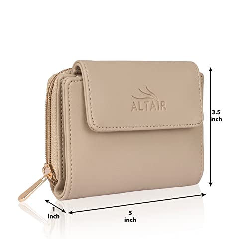 Image of Premium Vegan Leather Women's Wallet | Stylish Durable Clutch Wallet and Lightweight Clutch with Zip Coin Pocket and Card Slot