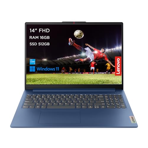 Lenovo IdeaPad Slim 3 | 14 inch Full HD Laptop | Intel Core i5-12450H | 16GB RAM | 512GB SSD | Windows 11 Home | Abyss Blue