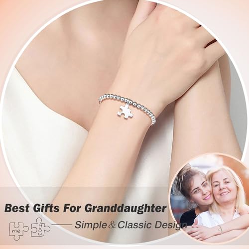 Image of Puzzle Bracelets for Women Girls, Birthday Mothers' Day Christmas Gifts for Granddaughter Niece Daughter sister Bestie