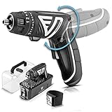 STAHLWERK Akkuschrauber, leistungsstarker und kompakter 3,6 V Motor, mit ergonomischem Griff, integriertem 1,3 Ah Akku und Ladegerät inklusive Magnetarmband - 7 Jahre Garantie