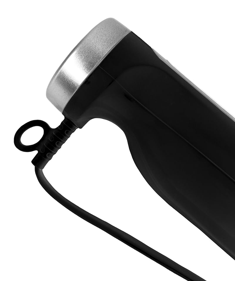 Sytech batidora, pie Acero INOX, 2 velocidades, 1000 w, Pica Hielo, Negro