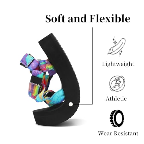 Image of Sport Walking Water Sandals for Women with Arch Support & Adjustable Straps Platform Sandals Women Height Increase