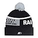 Starter Unisex Black Las Vegas Raiders Chyron Cuffed Knit Hat with Pom
