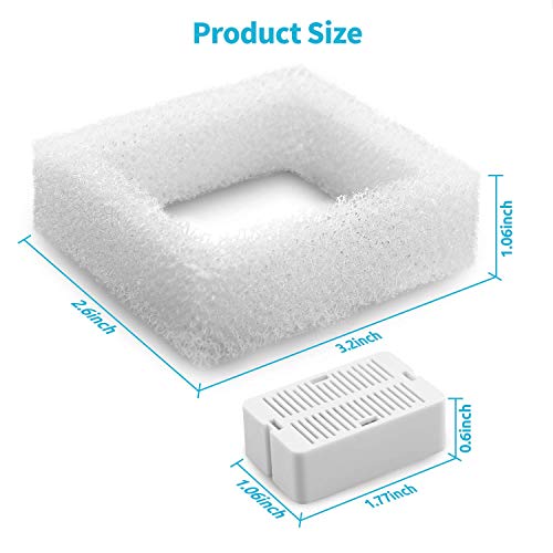Filtros de repuesto para fuente de agua para gatos, pack 10 miniatura 6