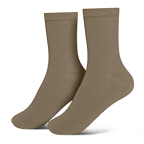 Image of Jacob Alexander Pair of Adult Solid Crew Dress Socks