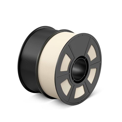 Image of Hyper PLA+ 3D Printer Filament, High Toughness PLA Plus Filament 1.75mm, Enhanced Strength, Compatible with Most FDM 3D Printers, 1kg per Spool, Pack of 2 (Black+Cream White)