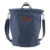 不二貿易 マルチ収納バッグ 幅35×奥行35× 高さ45cm ネイビー LAID BACK 70402