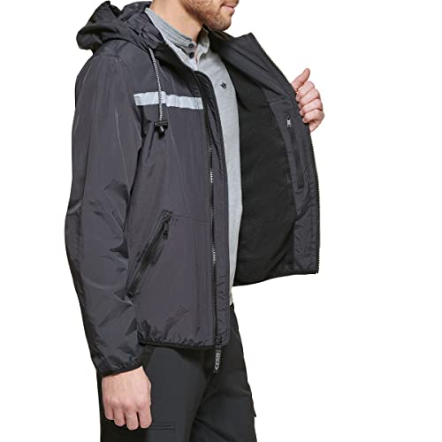 Image of DKNY Men's Active Reflective Colorblock Windbreaker