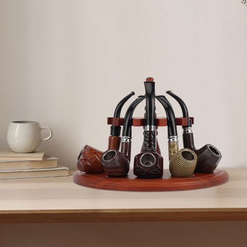 Support de pipe en palissandre artisanal pour collectionneur