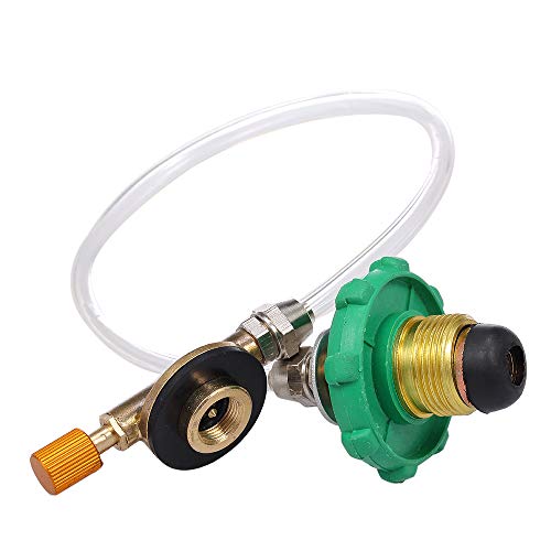 Adaptador de recarga, Romacci Adaptador de reabastecimento de propano para fogão de acampamento Adap