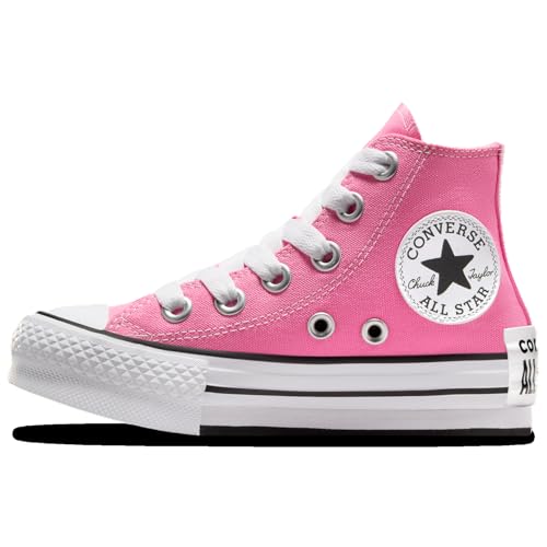 Converse CTAS Eva Lift High Sketch - Girls' Preschool (A08469F, Pink/White/Black)2