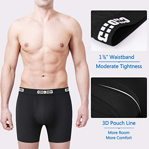 Image of Men's Underwear Micro Modal 3 Pack Boxer Briefs Men Fly