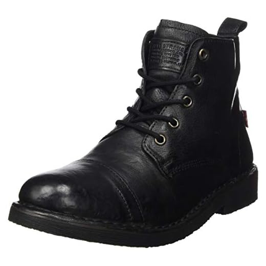 LEVIS FOOTWEAR AND ACCESORIAS TRACK, Zapatillas Hombre, Negro Brillante, 41