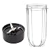 16oz Cup and Replacement Blade for Magic Bullet Blender Set - Accessory Part Compatible with Original Magic Bullet Blender (1, Cup & Blade)