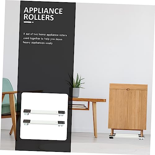 CORHAD 1 Conjunto De Rolos Máquina Secadora Portátil Mover Facilmente Máquinas De Lavar Pedestal Sup