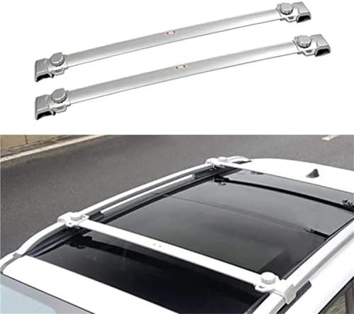 Barras transversales para techo de Jeep Renegade 2015-2024 con cerradura de seguridad antirobo 2