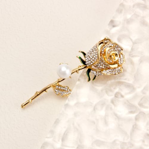 Image of Wynameleri Lapel Pins Brooch Fashion Design with Pearl in Gift Box