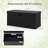 Zoom IMG-1 costway baule da esterno 378 Zoom IMG-1 costway baule da esterno 378