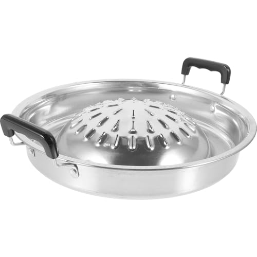 HOOWIFFY Barbacoa Portátil Bandeja Profesional para Asar Parrilla Redonda para Exteriores y Hogar para Reuniones y Picnics Familiares