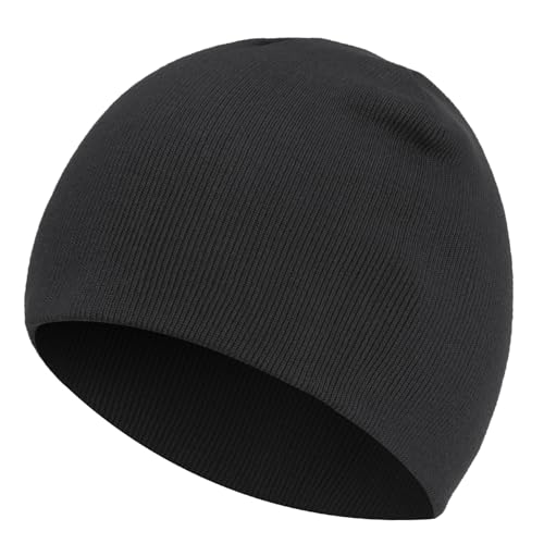 100% Cotton Beanie Hat for Men Women, Cuffless...