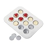 Chicago Metallic Mini Cheesecake Pan 12 Cavity, 13.90-Inch by 10.60-Inch (2-Inch by 1.6-Inch Cavities)