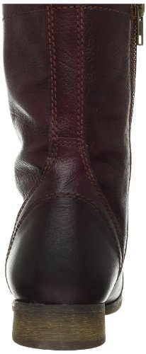 Steve Madden Women's Troopa Lace-Up Boot,Wine Leather,7 M US