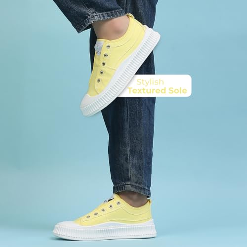 Image of YOHO Cruise Women's Without Lace Trendy Stylish Canvas Slip-On Sneakers (SoS)