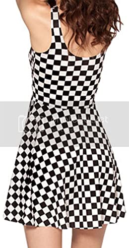 Image of Sister Amy Printed Elastic Sleeveless Shaping Breathable Camisole Skater Dress