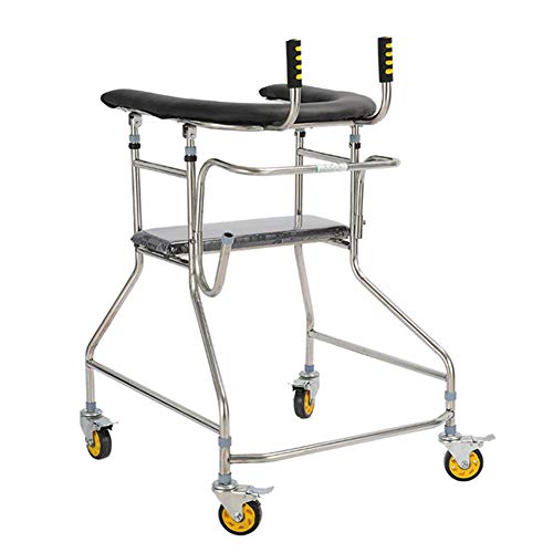 Wheelchair, 軽量折りたたみ調節可能運転医療用歩行器、高齢者用歩行器脳卒中、片麻痺、成人用歩行器、下肢リハビリテーショントレーニング機器、健康的な立ちフレーム