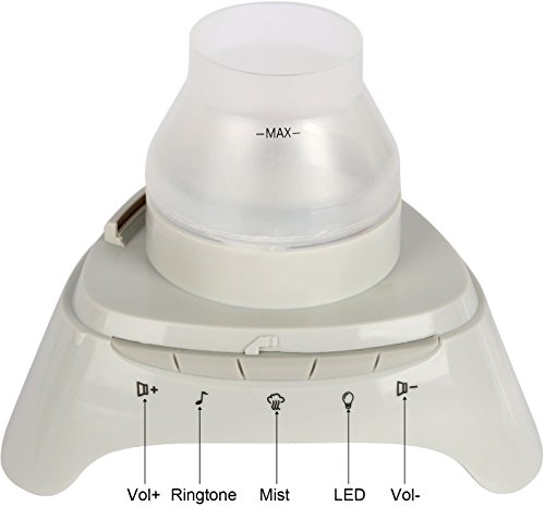 iMounTEK [Pyramid Shape 7 LED 6 Sounds/120 ML Ultrasonic Aromatherapy Essential Oil [Air Diffuser/Aroma Humidifier] Auto-Shut Off-Baby/Kids/Bedroom/Office/Car/Spa/Yoga Mist Ionizer - Thumbnail 2