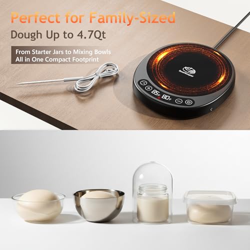 Chauffe-levain SourKeeper Pro grand format avec minuterie et sonde thermique de précision - 4