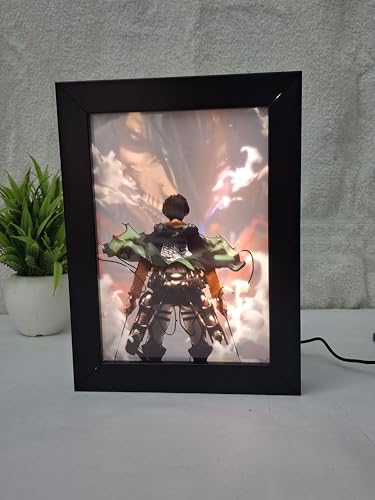Image of Attack on Titan - Light Painting Art Frame Bingkai Glow | USB | 5 x 7 inchs