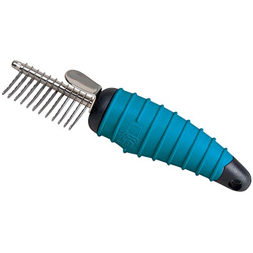 Master Grooming Tools Ergonomic Dematting Tools — Molded Tools for Grooming Dogs - 12-Blade Comb, 6⅝