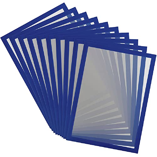 Djois made by TARIFOLD 195231 -Magneto PRO 10 Marco Informativo Magnético A4- para Documentos, Avisos, Cartel, Intercambio e Inserción Rápida - Dorso imantado superficies metálicas, Azul, 10 u