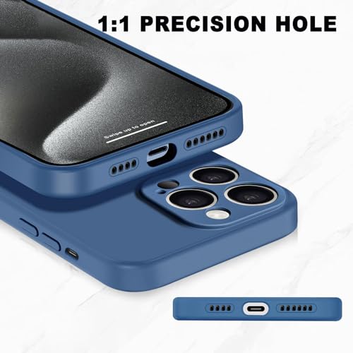 Carcasa de silicona para iPhone 15 Pro Max con acabado premium 4
