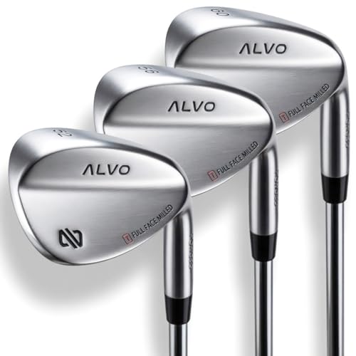 ALVO GOLF Premium Golf Wedges 52/56/60 Sets or Individual Wedges - 52 degree Gap Wedge, 56 degree Sand Wedge, 60 degree lob Wedge Golf Club - Pitching Wedge for Men Right Hand - Wedges Golf - Max spin