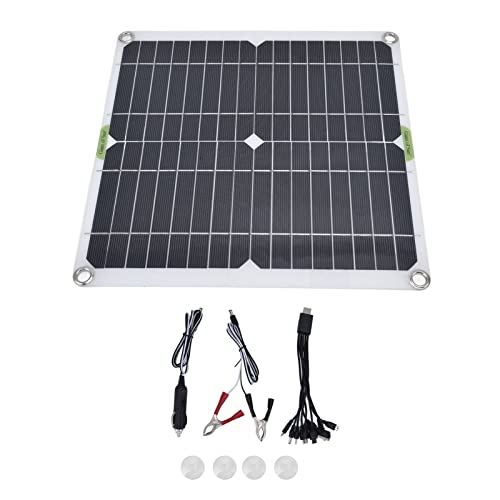 Ouitble Tragbares Solarpanel, tragbares Solarpanel 200W 5V wasserdichtes leichtes dünnes Design Solarladegerät für Haushaltsautoschiff Cover