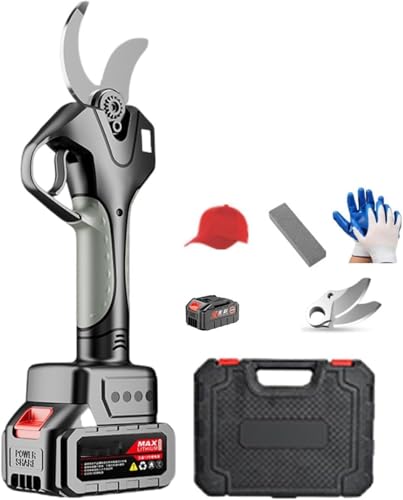 電動ハサミ, 園芸用の木や植物の剪定はさみ | プロ仕様のコードレス剪定ばさみ | 切断直径1.7インチ