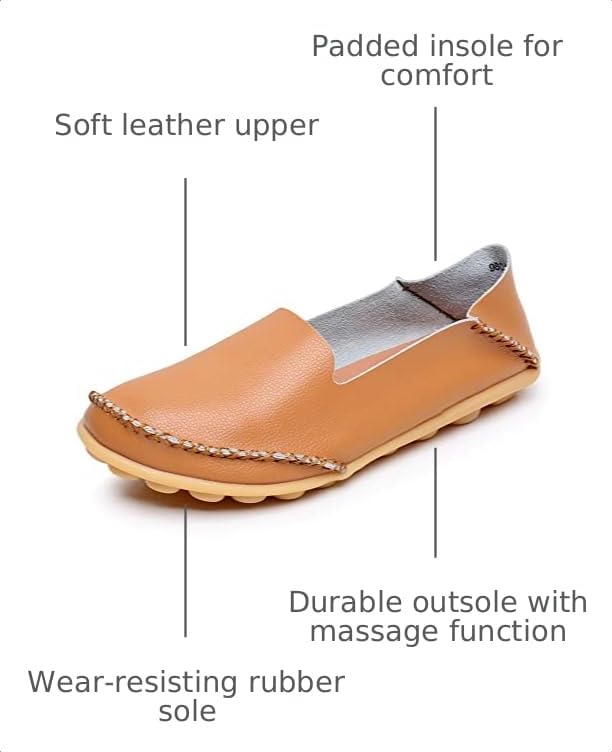 Image of VenusCelia Women's Streamline Comfort Walking Flat Loafer