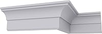 EkenaMillwork Endurathane Classic Cove Crown Moulding 3-5/8"H x 2-1/2"P x 94-1/2"L Factory Primed Urethane Trim