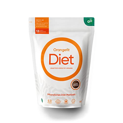 Orangefit Diet Mahlzeitersatz Shake - Schokolade - Proteinreich - Diät Shakes zum Abnehmen - 850g (13 shakes)
