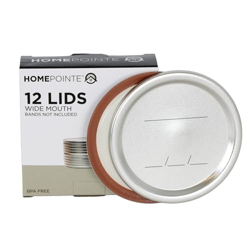 Dome Canning Jar Lids, Wide Mouth, 12-PK. - X100378