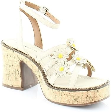 Lucky Brand Women's Taiza Platform Sandal Wedge, Stucco, 9 | Image 3