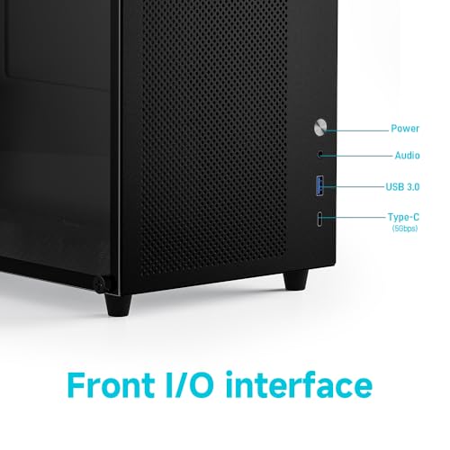 Torre Matx Case con flujo de aire optimizado y gestión de cables trasera profesional 7
